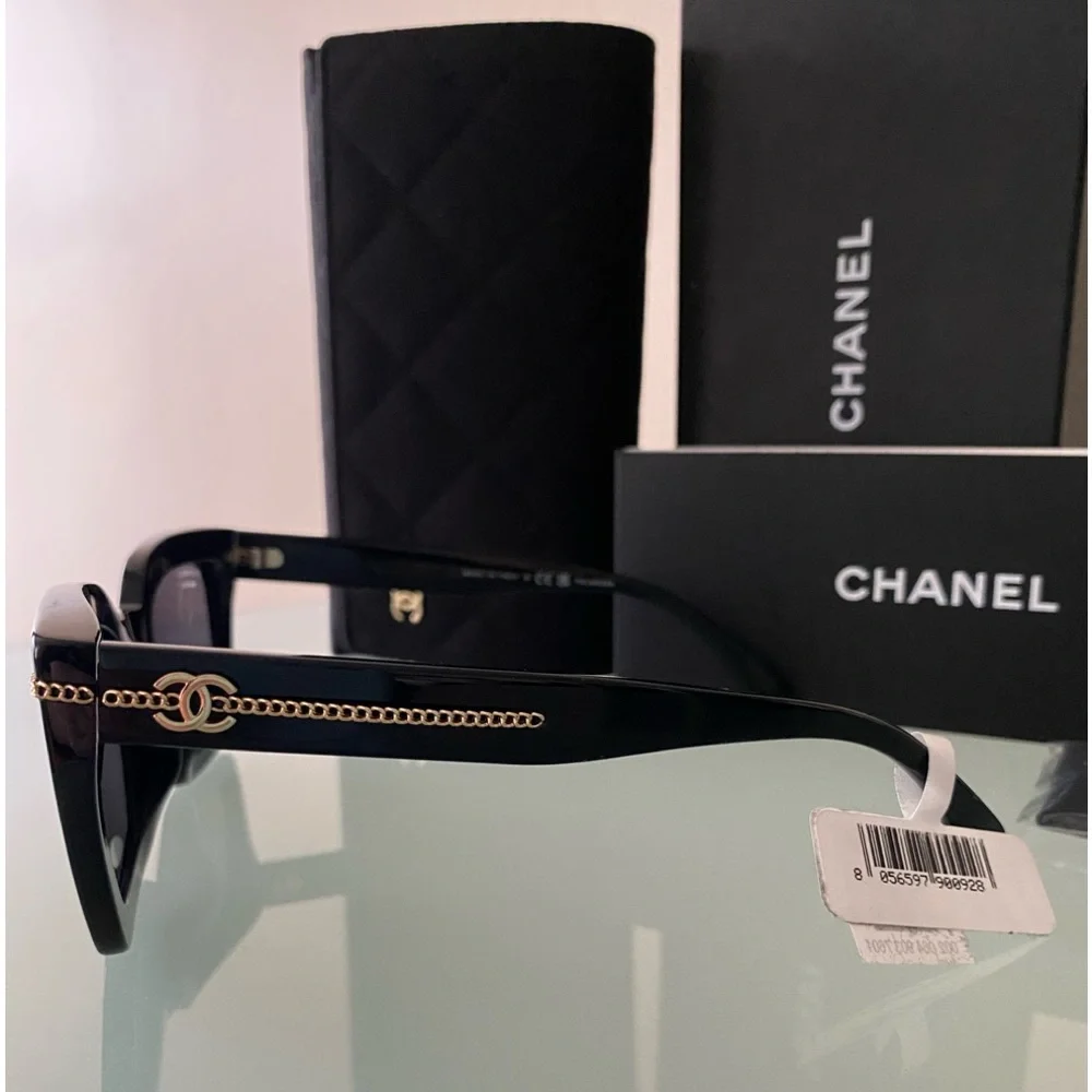 NIB CHANEL dress SQUARE SUNGLASSES/glasses/frame Ref.5509A C622/T  ITALY;Current - Picture 5 of 11